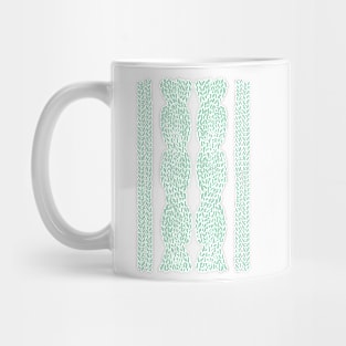 Cable Knit Mint Mug